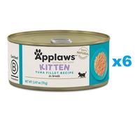 APPLAWS Cat Kitten Tuna in Broth con tonno in brodo per gattini 6 x 70g