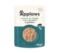 Applaws Buste in Jelly 16 x 70 g Alimento umido per gatti - Tonno con Sgombro