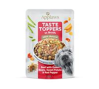 Applaws Cibo umido per cani naturale, Res senza cereali con verdure in salsa, confezione da 12 bustine da 85 g