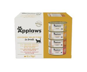 APPLAWS Collection cibo umido per gatti mix di sapori con pollo 12x70g