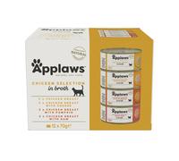 Applaws in Brodo 24 x 70 g Alimento umido per gatti - Selezione Pollo (4 gusti al Pollo)