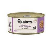 Applaws in Brodo 24 x 70 g - Sgombro con Sardine