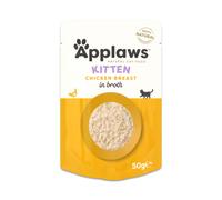 Applaws Natural Kitten in brodo 24 x 50 g - Petto di pollo