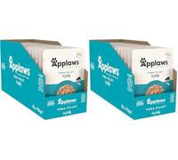 Applaws Natural Wet Cat Food, Tender Tuna in Jelly 70 g pouch (Pack of 16) (Confezione da 2)