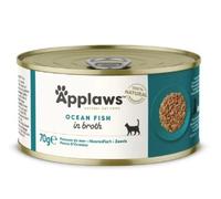 APPLAWS Pesce oceanico in brodo, lattina da 70 g
