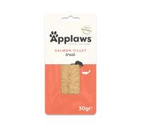 Applaws Snack Naturale per Gatti 100% Sfilettato di Salmone Intero - Confezione da 12 Bustine da 30g