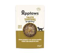 Applaws Taste Toppers in Salsa 12 x 85 g per cani - Pollo, Piselli, Zucca e Fagioli bianchi