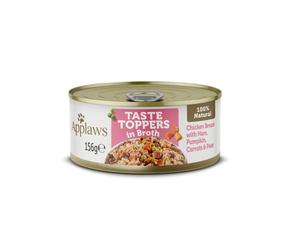 APPLAWS Taste Toppers Petto di pollo, prosciutto e zucca in brodo 156g
