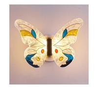 Applda Parete, Applda Parete a Farfalla, Moderna Appla Led con Paralume in Acrilico,Pada da Parete da 8 W a 3 Temperature Di Colorer Camera da Letto, Soggiorno, Corridoio/A/A