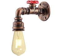 Applda Parete, Applda Parete Industriale Steamin Metallo,Pada da Parete V-Intage E27 in Ferro Battuto, Lanterna da Pareter Corridoio da Bar Antico e Garage/Colore Antico/A
