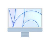Apple 2021 Computer desktop all-in-one iMac con chip M1: CPU 8 core, GPU 7 core, display Retina da 24", 8GB di RAM, 256GB di archiviazione SSD. Compatibile con iPhone/iPad; color Azzurro