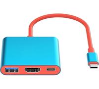 Apple Adattatore multiporta USB-C Digital AV con HDMI 4K a 120Hz e porta di ricarica USB 3.2 e 100 W per iPhone 15/16/17, convertitore HDMI di tipo C certificato MFi per MacBook Pro/Air, iPad Pro