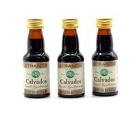Apple Brandy 3x25ml - senza alcool, Essenza di Vodka, Aroma per Torta, Gusto Fruttato di Mela