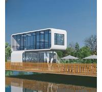 Apple Cabin House, Piccole Case, Case prefabbricate, Casa moderna di lusso, attrezzata con camera da letto, bagno e cucina, casa prefabbricata del contenitore progettata specificamente, casa del