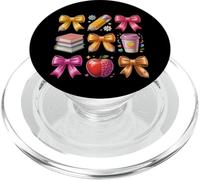 Apple Coquette Bow Books Primo giorno di scuola di ritorno a scuola PopSockets PopGrip per MagSafe