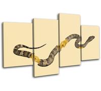 Apple Core Snake Concept Food Kitchen MULTI TELA parete arte foto stampa