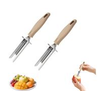 Apple Corer, Adjustable Fruit and Vegetable Corers Tool,2025 Upgraded Stainless Steel Seed Remover Tool for Apple, Bell Pepper, Pear, Red Dates (2pcs)