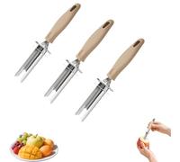 Apple Corer, Adjustable Fruit and Vegetable Corers Tool,2025 Upgraded Stainless Steel Seed Remover Tool for Apple, Bell Pepper, Pear, Red Dates (3pcs)