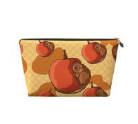 Apple Critters Crew - Beauty case in pelle, kit da viaggio, Beauty case 1 | Apple Critters Crew Kit di lavaggio in pelle stampata, un regalo pratico per, con ampia tasca con cerniera per cosmetici