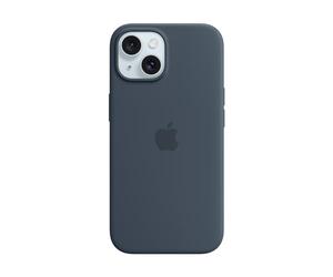 Apple Custodia MagSafe in silicone per iPhone 15 - Blu tempesta