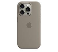 Apple Custodia MagSafe in silicone per iPhone 15 Pro - Grigio creta