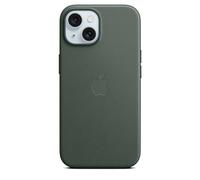 Apple MT3J3ZM/A custodia per cellulare 15,5 cm [6.1] Cover Verde (iPhone 15 FineWoven Case with MagSafe - Evergreen)