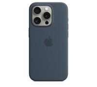 Apple Custodia MagSafe in silicone per iPhone 15 Pro - Blu Tempesta