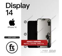 APPLE DISPLAY IPHONE 14 OEM SOFT OLED PARTE ORIGINALE NO ERRORE SCHERMO