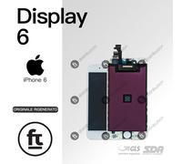 APPLE DISPLAY IPHONE 6 BIANCO ORIGINALE RIGENERATO SCHERMO LCD TOUCH INCELL