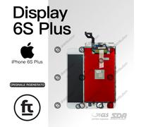APPLE DISPLAY IPHONE 6S PLUS BIANCO ORIGINALE RIGENERATO SCHERMO LCD TOUCH INCEL