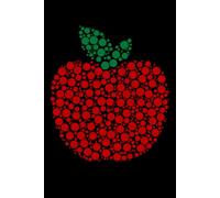 Apple Dot Art Notebook for Students and Teachers: Perfect for note-taking, planning, work, travel, idea jotting, habit tracking, 120 Pages, Medium 6 x 9 Inches