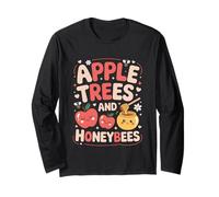 Apple Honey Dip Repeat Rosh Hashanah Yom Kippur Hanukkah Maglia a Manica