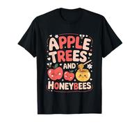 Apple Honey Dip Repeat Rosh Hashanah Yom Kippur Hanukkah Maglietta