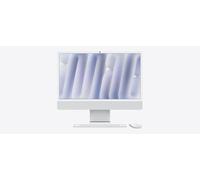Apple iMac 24"Retina Display 4,5K, Chip M4 con CPU 8‑core, GPU 8‑core, 16GB, 256GB SSD, Argento