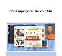 Apple iMac 24"Retina Display 4,5K, Chip M4 con CPU 8-core, GPU 8-core, 16GB, 256