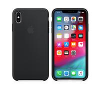 APPLE in Silicone Cover per Apple iPhone Xs Max, Nero