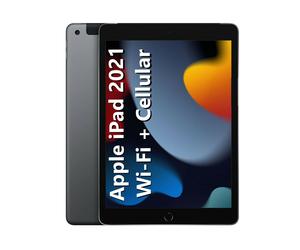 Apple iPad 2021 64GB Wi-Fi + Cellular 10.2" Tablet Space Grey A13 9a Gen. MK473