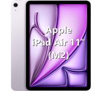 Apple iPad Air 11" (M2): display Liquid Retina, 128GB, fotocamera frontale orizzontale da 12MP, fotocamera posteriore da 12MP, Wi Fi 6E, Touch ID, autonomia di un giorno intero - Viola