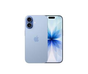 Apple iPhone 17 256 GB: display 6,3" con ProMotion, chip A19, fotocamera frontale Center Stage per selfie di gruppo più facili, più resistenza ai graffi, un giorno intero di batteria; Azzurro nebbia