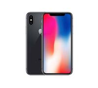 APPLE iPhone X 256GB nero grado A + cover silicone + pellicola vetro + carica ri