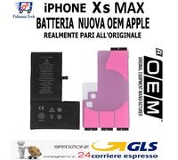 APPLE iPHONE Xs MAX BATTERIA NUOVA OEM REALMENTE PARI ALL'ORIGINALE GLS