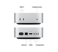 Apple Mac mini M4 10 Core CPU 10 GPU All-in-one con monitor Apple M4 MU9E3D/A