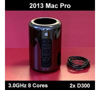 Apple Mac Pro 2013 3.0GHz 8-Core Dual AMD D300 128GB RAM 1TB PCIe NVMe