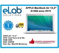 APPLE MacBook AIR A1466 intel i5 di 5th / RAM 8GB / SSD 256GB / Monterey / 2015