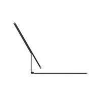 Apple Magic Keyboard - Clavier et étui - con trackpad - retroéclairé - connettore Apple Smart - QWERTY - US - nera