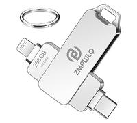 Apple MFi 256GB Chiavetta-USB-C-iPhone-Pendrive-per-Apple-Pennetta-Lightning-USB-per-iPhone-Memoria-Esterna-Backup-iPhone-Flash-Drive Chiavetta-Type-C-Trasferimento-Foto per iPhone/iPad/Android/Mac