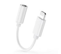 【Apple MFi Certificato】 Adattatore Cuffie iPhone Lightning a 3,5 mm,Adattatore Jack per Cuffie AUX Audio Auricolari Compatibile con iPhone 13 Pro/13/12/11/XS Max/XS/XR/X/8/8 Plus/7/7 Plus