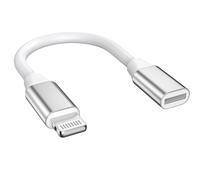 [Apple MFi certificato] Lightning maschio a Lightning Femmina Adattatore di caricatore, Adattatore di ricarica di estensione iPhone Cavo convertitore Dongle Compatibile con iPhone 14 13 12 11 XS XR X