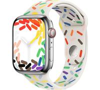 Apple MUQ43ZM/A accessorio indossabile intelligente Band Multicolore Fluoroelastomero (APPLE WATCH 45 PRIDE EDITION SB M/L) NEW