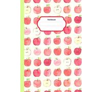 Apple Notebook: Watercolor red apple Lined Notebook (Composition Book Journal) (6x 9 inches) - 100 pages.